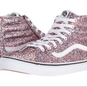 Vans Women’s Chunky Glitter SK8-Hi Slim Zip Sneaker